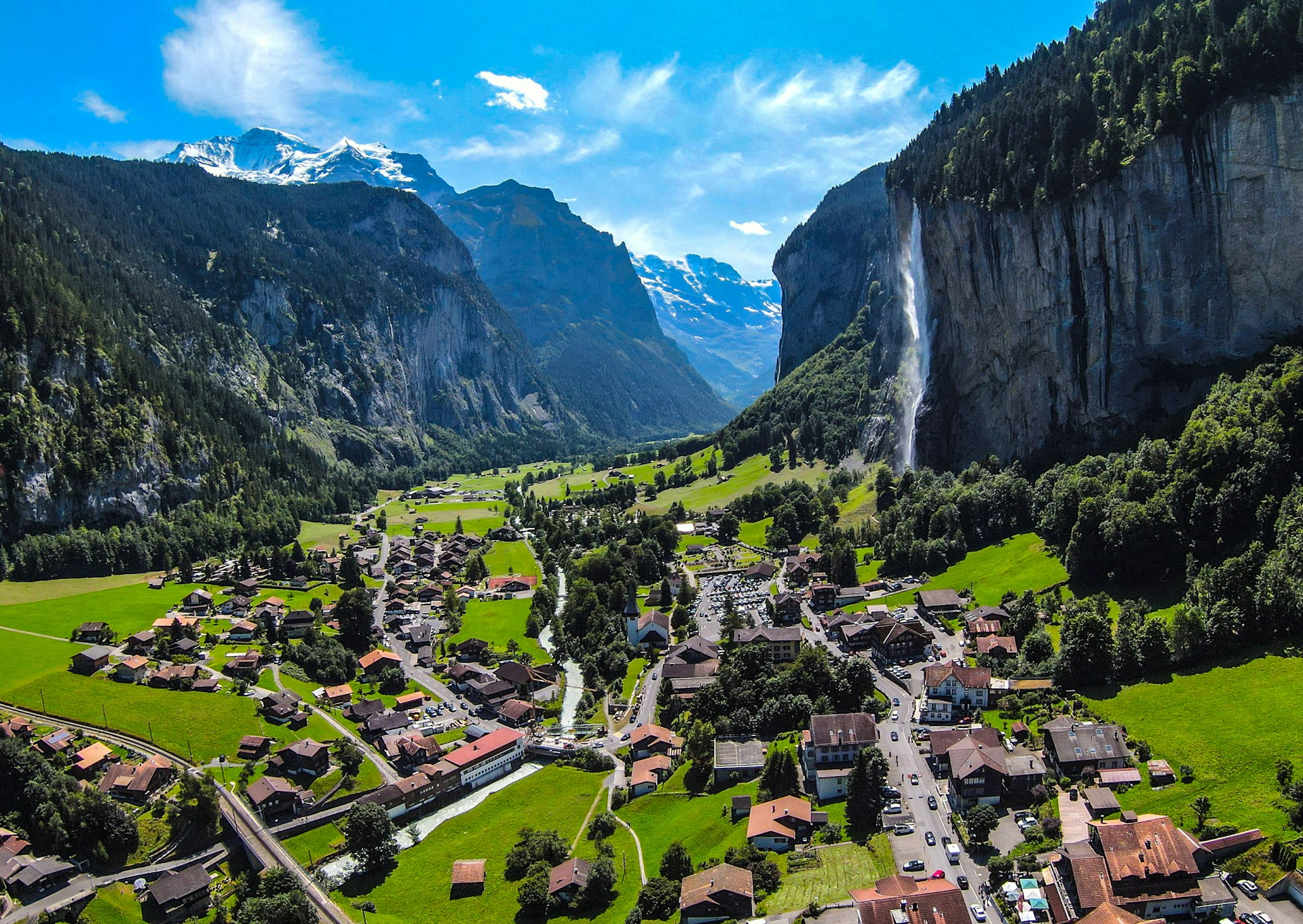 Sunlit Alps and Lakeside Charm