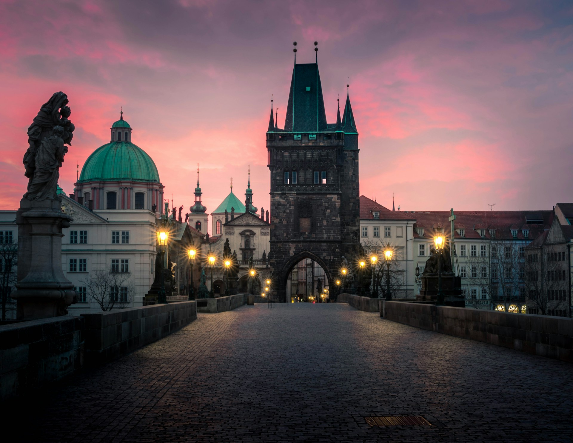 Charles Bridge at Sunrise